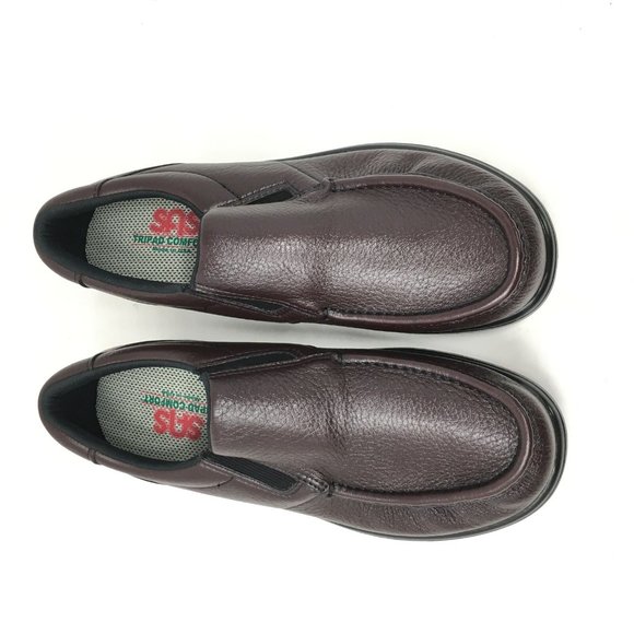 Men\'s NEW SAS Navigator Casual Loafers Shoes Size 11.5 Burgundy Leather Comfort main image 8